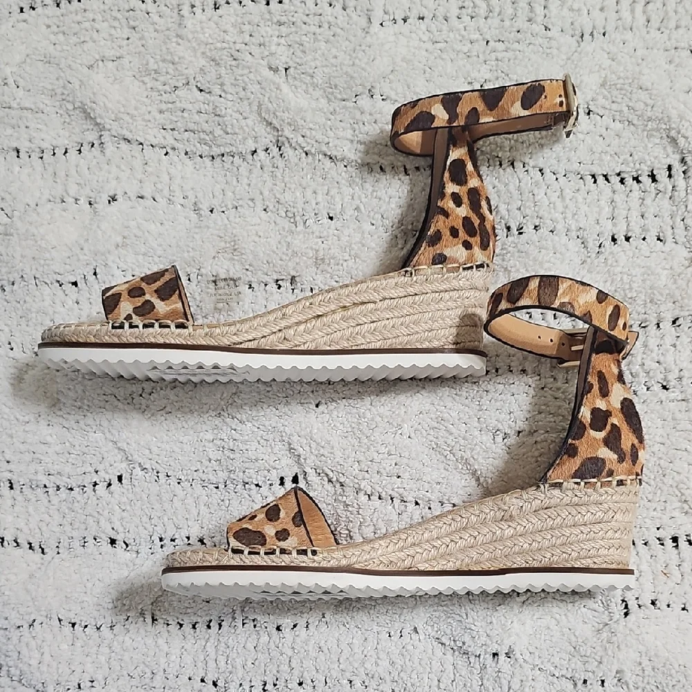 Alex Marie Leopard Print Espadrille Sandals - Picture 4 of 7